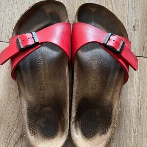 BIRKENSTOCK Madrid Birko-Flor Sandal - Red size 36/23CM